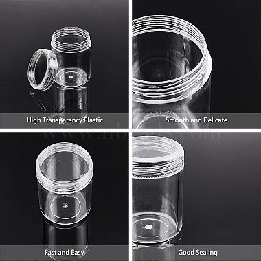 12 Pieces Plastic Small Plastic Jar with Box(MRMJ-WH0061-04)-4
