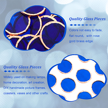 Olycraft 30Pcs Colored Glass Mosaic Tiles(DIY-OC0009-45D)-4