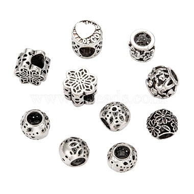 9mm Mixed Shapes Alloy Beads