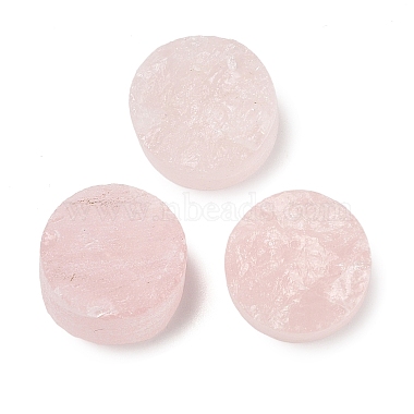 Flat Round Rose Quartz Cabochons