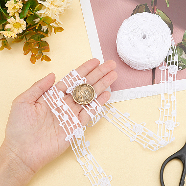 Hollow Lace Embossing Ribbon Tape DIY Sewing Wedding Decoration Accessories(OCOR-WH0020-10)-7