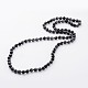 Natural Snowflake Obsidian Necklaces(X-NJEW-D264-15)-1