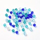 Perles de verre craquelé peintes(DGLA-X0006-6mm-11)-2