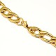 Fashionable 304 Stainless Steel Figaro Chain Necklaces for Men(STAS-A028-N019G)-3