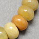 Natural Gemstone Old Topaz Jade Stone Rondelle Beads Strands(X-G-S105-8mm-18)-1
