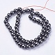 Non-magnetic Synthetic Hematite Bead Strands(X-G-R193-19-8mm)-2