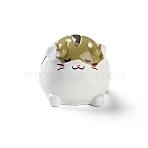 Resin Hamster Display Decoration, for Home Office Desk Decoration, White, 24.5x24.5x21.5mm(AJEW-S037-06-04)