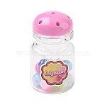 Lollipop with Bottle Resin Miniature Ornaments, Micro Landscape Home Dollhouse Accessories, Pretending Prop Decorations, Pearl Pink, 38x22mm(RESI-A055-09A)