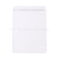 PVC Anti Oxidation Zip Lock Bags, Transparent Antitarnish Jewelry Packing Storage Pouch, Clear, 10x7x0.15cm, Unilateral thickness: 4.9 Mil(0.125mm)(AJEW-G034-01D)