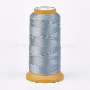 Polyester Thread, for Custom Woven Jewelry Making, Light Steel Blue, 1mm, about 230m/roll(NWIR-K023-1mm-18)