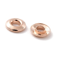 925 Sterling Silver Grommet Eyelet Findings, for Bag Making, Flat Round, Rose Gold, 0.35x0.08cm, Hole: 1.2mm(STER-Z001-001RG)