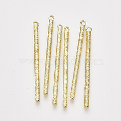 Alloy Big Pendants, Stick, Light Gold, 53.5x4x2.5mm, Hole: 2mm(PALLOY-S121-102)