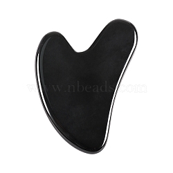 Natural Obsidian Gua Sha Boards, Heart, 83x53mm(PW-WG3824D-02)