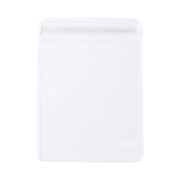 PVC Anti Oxidation Zip Lock Bags, Transparent Antitarnish Jewelry Packing Storage Pouch, Clear, 10x7x0.15cm, Unilateral thickness: 4.9 Mil(0.125mm)