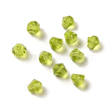 Olive Drab Diamond K9 Glass Beads