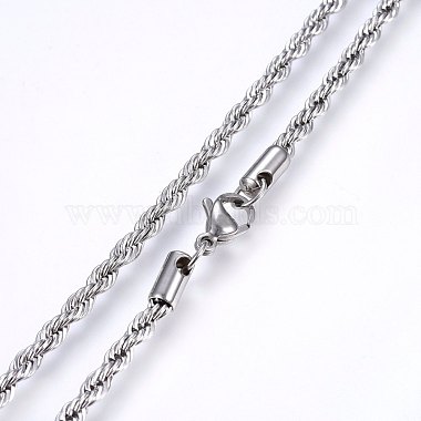 Colliers avec chaîne de corde en 304 acier inoxydable(X-NJEW-F226-03P-06)-2
