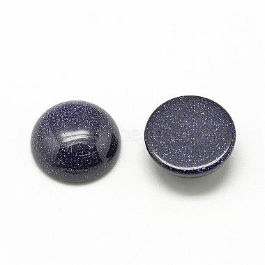 Synthetic Blue Goldstone Cabochons(G-R416-8mm-34)-2