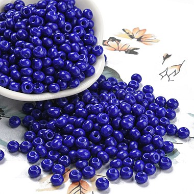 Medium Blue Glass Beads