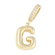 pendentifs en laiton zircon cubique transparent(KK-M289-01G-G)-1