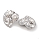 boucles d'oreilles à tige en acier inoxydable anti-ternissement 304(EJEW-H013-37P)-2