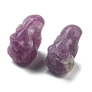 Natural Lepidolite Squirrel Display Decorations, Energy Stone Ornaments, 30x30mm(G-PW0007-008F)