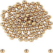 Unicraftale 304 Stainless Steel Spacer Beads, Rondelle, Golden, 4x3.5mm, Hole: 1mm, 100pcs/box(STAS-UN0007-18G)