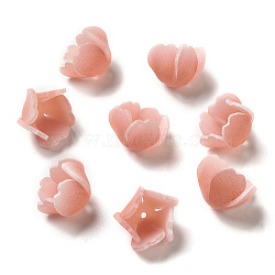 Flower Bead Cap, for DIY Jewelry Making, Coral, 14~16x9~10mm, Hole: 1~1.4mm(X-SACR-C002-13)