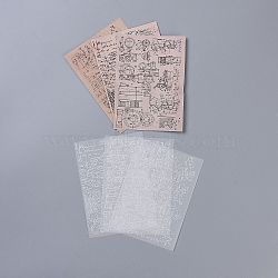 Scrapbook Paper, Vegetable Parchment & Munken Paper, for DIY Album Scrapbook, Greeting Card, Background Paper, Diary Decorative, Life of Essays, 14x10cm, 30 sheets/bag(X-DIY-H129-C01)