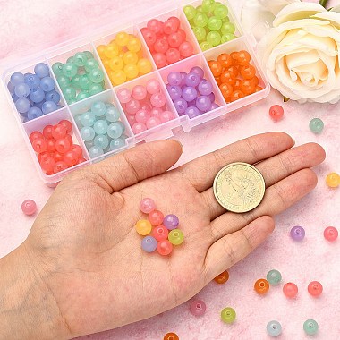 250Pcs 10 Colors Imitation Jelly Acrylic Beads(MACR-CJ0001-35)-5