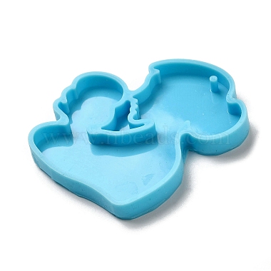 Mother's Day Mother with Baby Silicone Pendant Molds(AJEW-M221-02C)-4