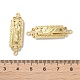 Rack Plating Brass Clear Cubic Zirconia Saint Connector Charms(KK-C084-36C-G)-3