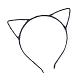 ヘアアクセサリー鉄子猫ヘアバンドのパーツ(OHAR-S192-01)-1