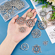 Pandahall Elite 28 pcs 7 pendentifs en alliage de zinc de style tibétain(FIND-PH0010-02)-3