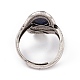 Oval Natural Lapis Lazuli Adjustable Rings(RJEW-E067-06AS)-3