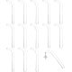 Acrylic Earring Display Sticks(ODIS-WH0008-22)-1