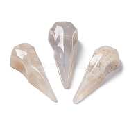 Natural Moonstone Home Display Decoration, Reiki Energy Stone, Crow Mouth, 61~66x24~25x16~18mm(G-K338-04I)