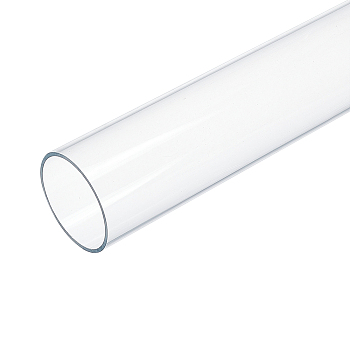 Round Transparent Acrylic Tube, for Crafts, Clear, 305x50mm, Inner Diameter: 46mm