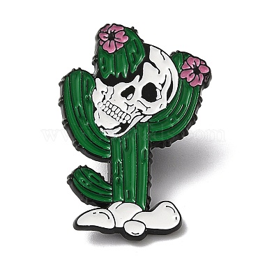 WhiteSmoke Skull Alloy+Enamel Enamel Pins