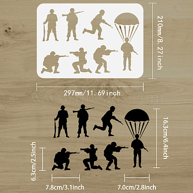 Plastic Drawing Painting Stencils Templates(DIY-WH0396-437)-2