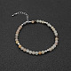 Natural Sunstone  Bead Bracelet(ZW6419-1)-1