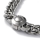 304 Stainless Steel Cuban Link Chain Necklaces(NJEW-P288-20P)-2
