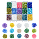 Nbeads 300g 15 Colors 11/0 Two Cut Glass Seed Beads(SEED-NB0001-28)-1
