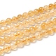 Chapelets de perles de citrine naturelle(G-O166-10-8mm)-1