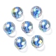 UV Plating Transparent Rainbow Iridescent Acrylic Beads(OACR-F004-01C)-2