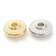 Rack Plating Alloy Spacer Beads, Lead Free & Cadmium Free, Long-Lasting Plated, Disc, Mixed Color, 8x3mm, Hole: 1.8mm(KK-J277-14)