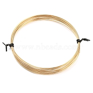 Brass Craft Wire, Half Hard, Round, Real 14K Gold Filled, 22 Gauge, 0.6mm, about 14.76 Feet(4.5m)/Roll(CWIR-D001-01D-G)