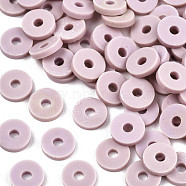 Handmade Polymer Clay Beads, for DIY Jewelry Crafts Supplies, Disc/Flat Round, Heishi Beads, Thistle, 8x1mm, Hole: 2mm, about 13000pcs/1000g(CLAY-Q251-8.0mm-87)
