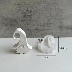 Christmas Theme DIY Silicone Mold, Epoxy Resin Craft Making, Candle Making, Dwarf, White, 107x78x26mm(DIY-F151-02B)