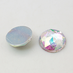 Imitation Taiwan Acrylic Rhinestone Flat Back Cabochons, Faceted, Half Round/Dome, Colorful, 10x4mm, 1000pcs/bag(GACR-D003-10mm-17)