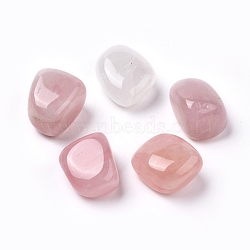 Natural Rose Quartz Beads, Healing Stones, for Energy Balancing Meditation Therapy, Tumbled Stone, Vase Filler Gems, No Hole/Undrilled, Nuggets, 20~35x13~23x8~22mm(G-K302-A19)